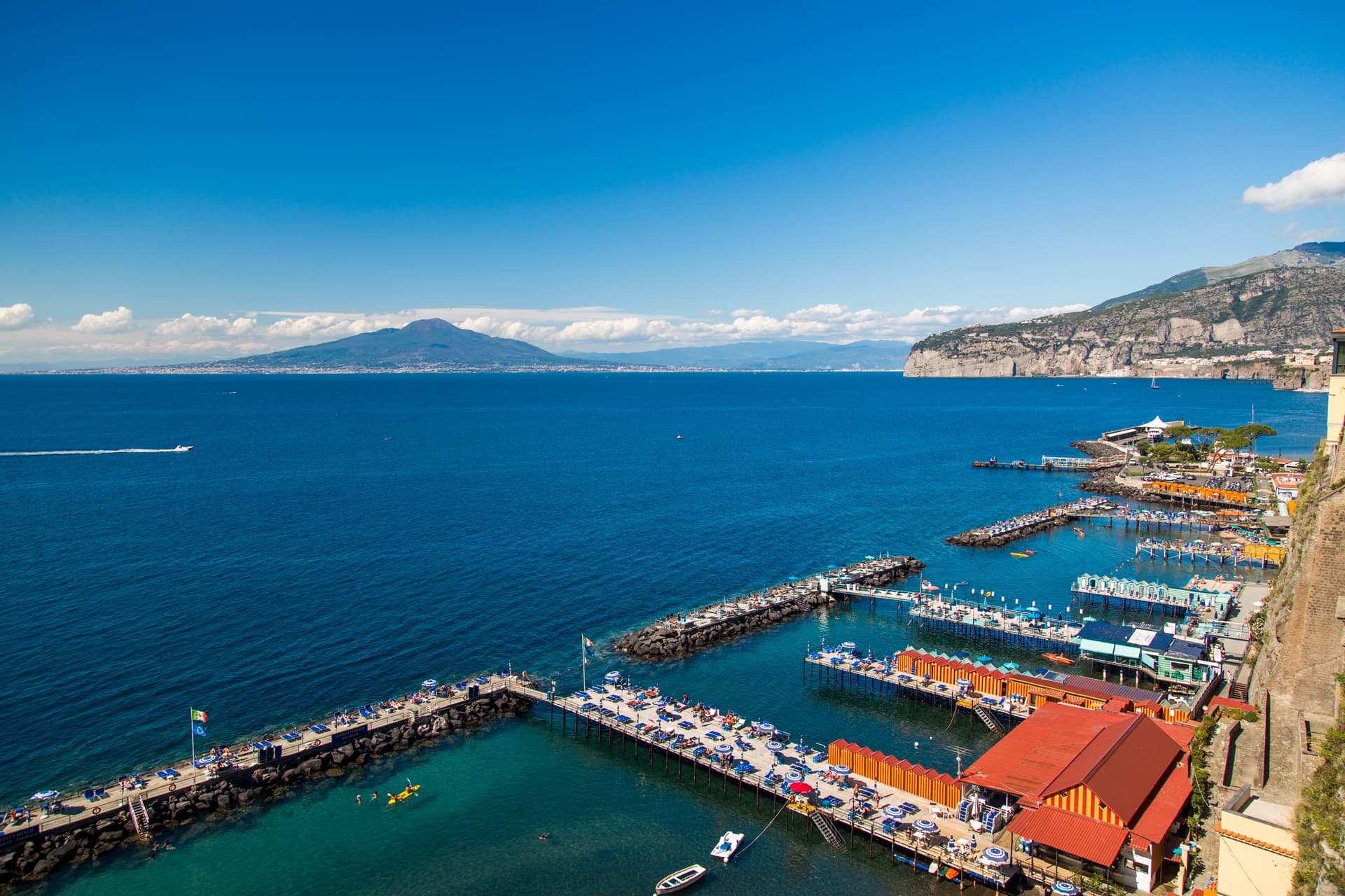 Sorrento Coast breathtaking view from Villa Comunale park